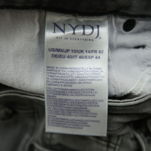 Not Your Daughters Jeans NYDJ Women's 10 Mid-Rise Sheri Slim Straight 29" Inseam - Picture 10 of 16